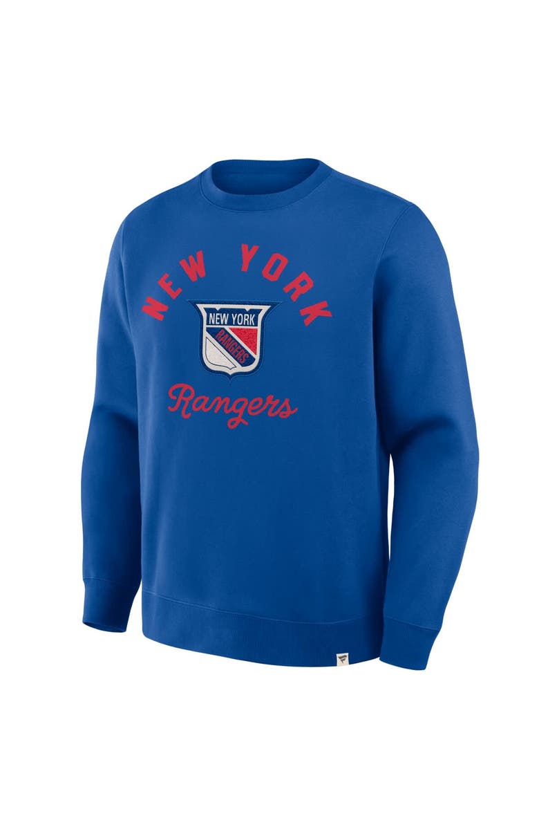 FANATICS Men
s Fanatics Blue New York Rangers Vintage Stickler Sweatshirt, Alternate, color, Blue