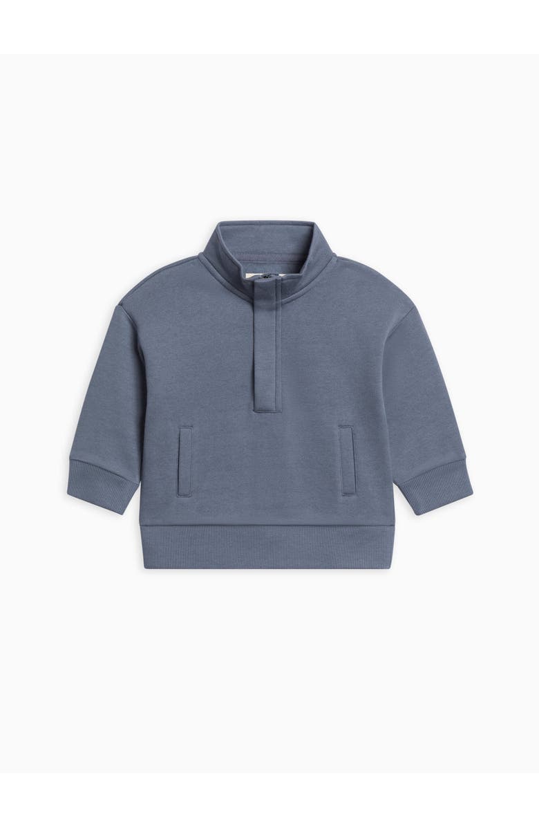 Kendi Eunan Fleece Half Zip Pullover Sweatshirt, Main, color, Denim