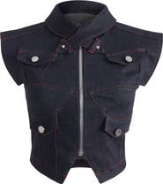 Jendue Davidson Cross Neck Vest