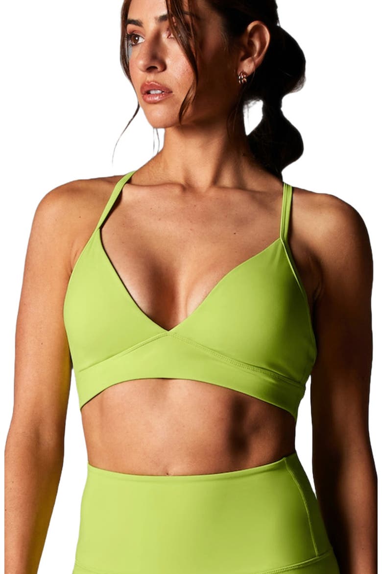 Adjustable Studio Bra, Main, color, LIME