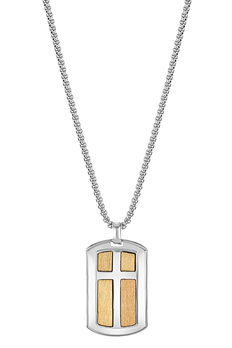 Men's Necklace, Bracelets & Earrings Gift Set, Alternate, color, SILVER/ BROWN