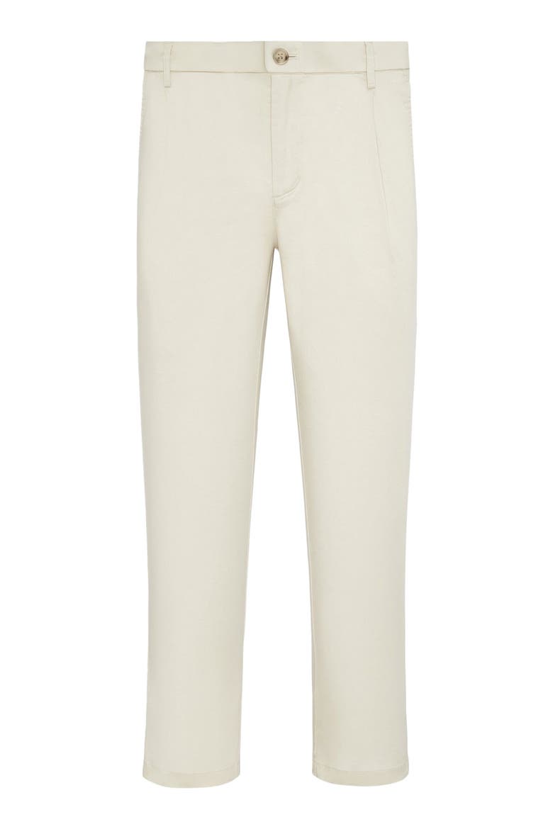 Pull On Cotton Tencel Pant, Alternate, color, Stone