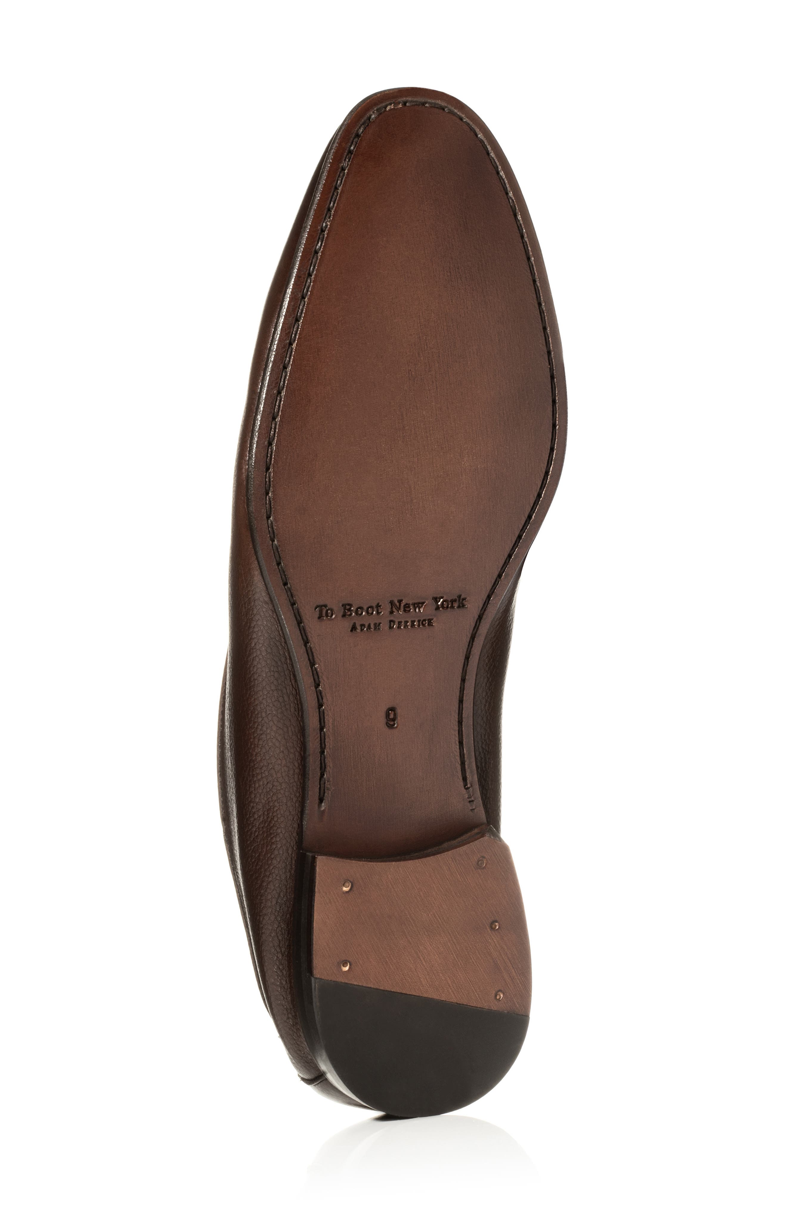 TO BOOT NEW YORK Thorpe Leather Loafer, Alternate, color, Dark Brown