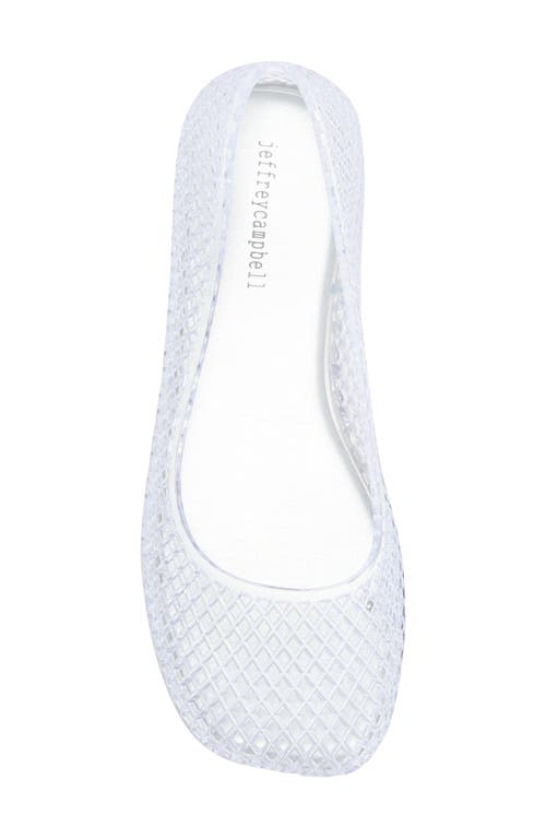 Jeffrey Campbell Day Off Flat In Clear