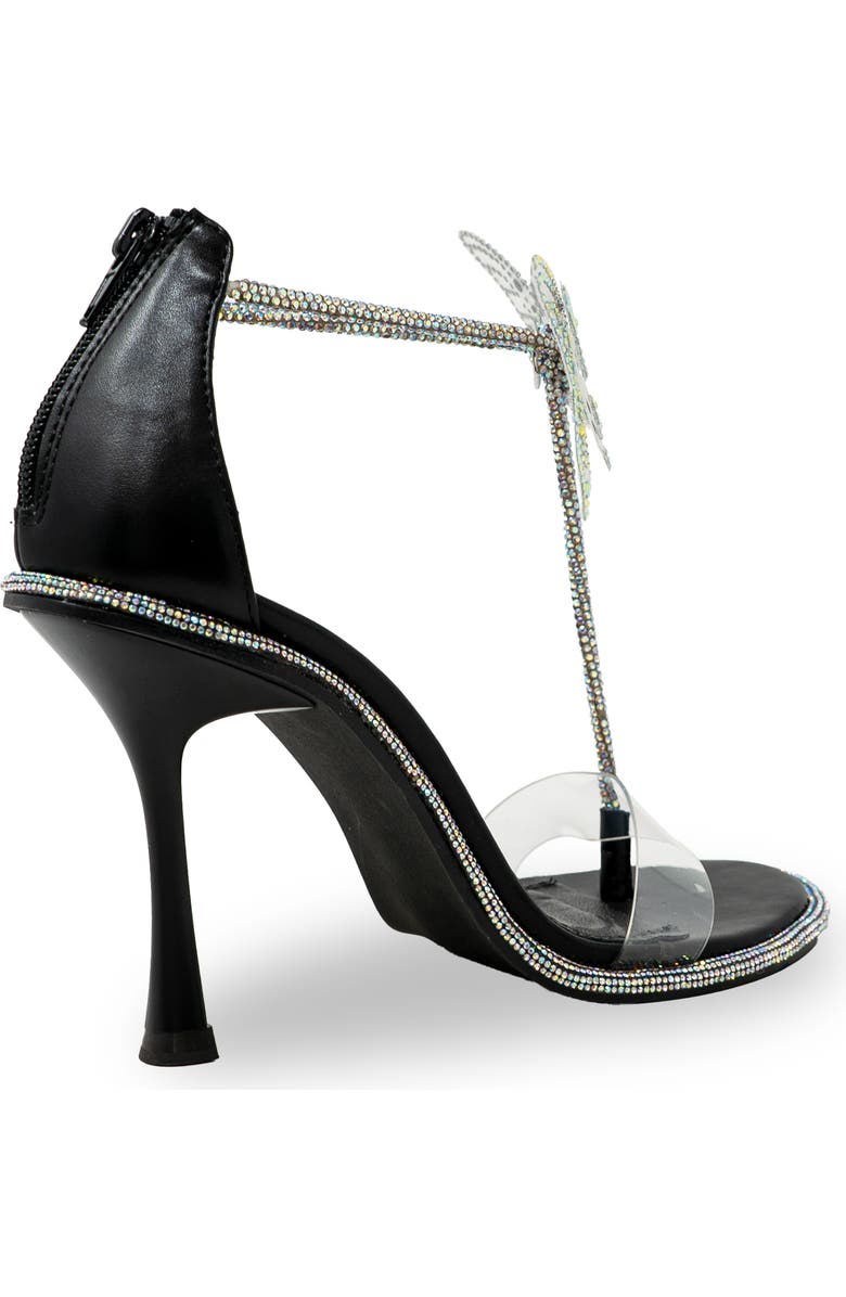 CHASE AND CHLOE Rhinestone Butterfly Sandal, Alternate, color,