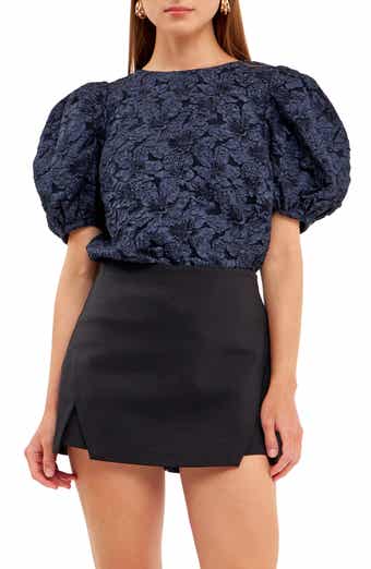 Textured Floral Blouse
