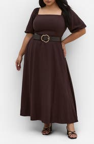 City Chic Collins Belted Maxi Dress