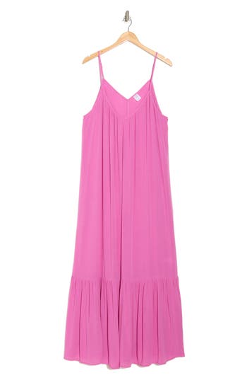 Melrose And Market Ruffle Hem Gauze Maxi Slipdress