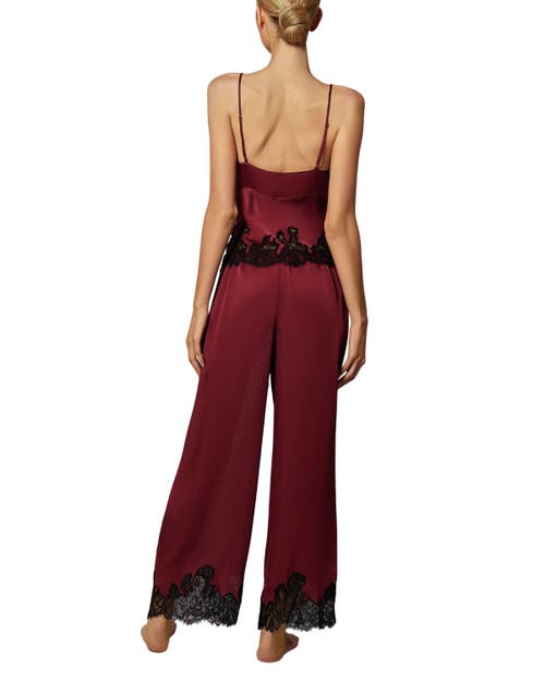 Kiki De Montparnasse Giselle Pajama Pant In Red