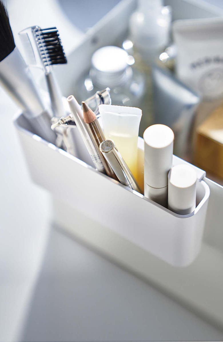 Yamazaki Makeup Organizer, Alternate, color, White