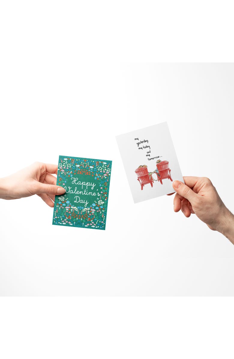 Ramus & Co Love/Valentine's Assorted Greeting Card Pack (3ct) "Forever Valentine, Garden Valentine, Adirondack Chairs Couple", Alternate, color, Multi-Pack