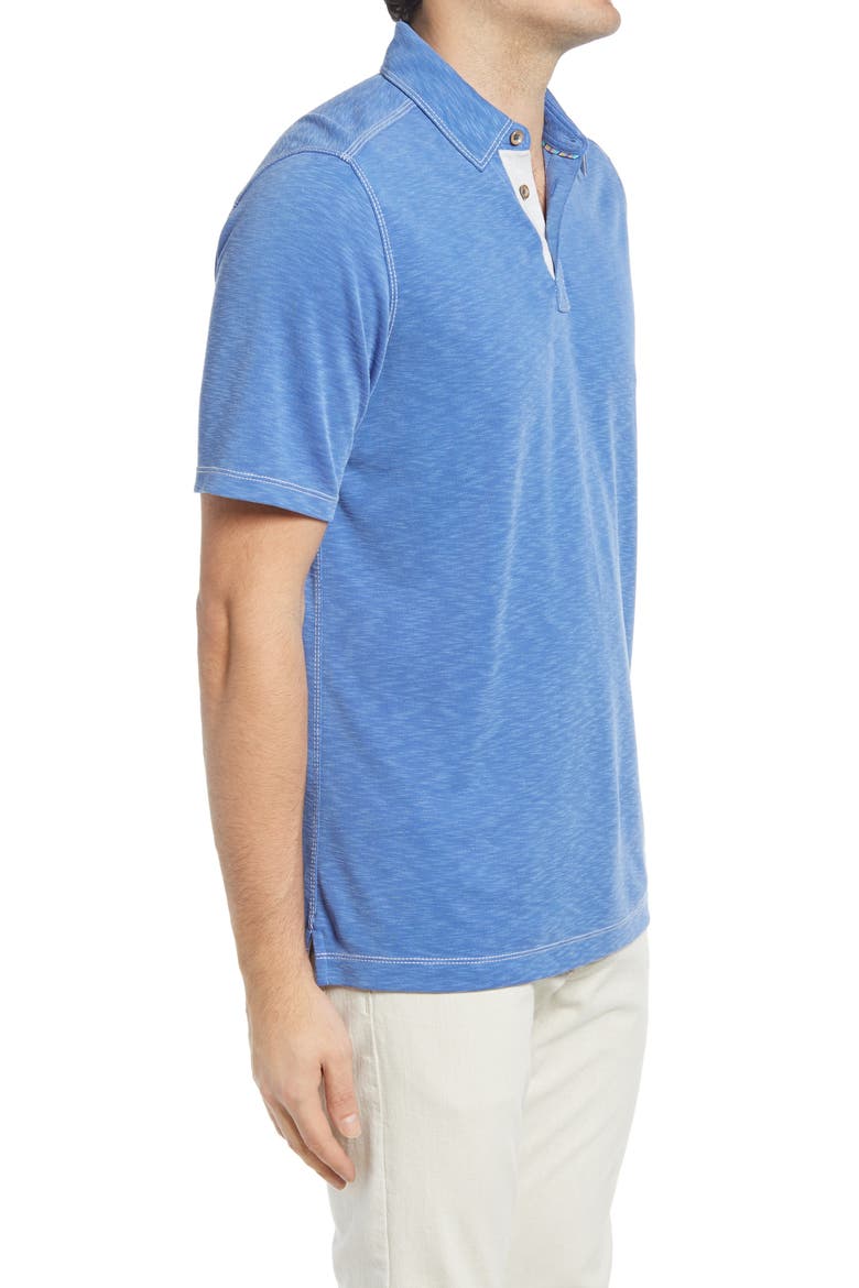 Vintage Slub Jersey Polo, Alternate, color, BLUE