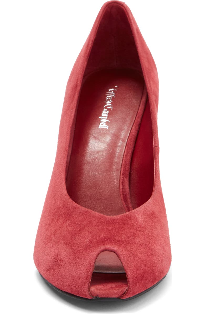 Jeffrey Campbell Sherille Peep Toe Pump, Alternate, color, Dusty Berry Suede