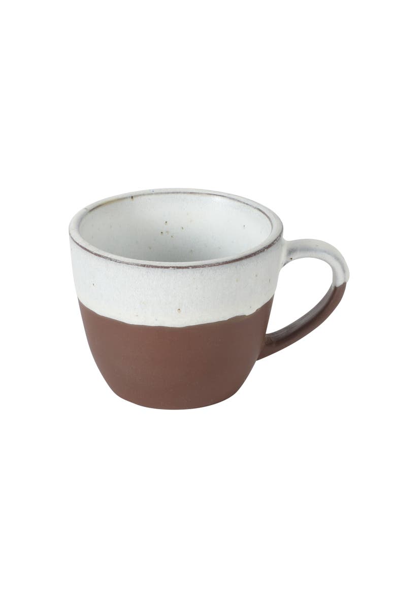 William Crest 8 Piece Espresso Stoneware Cup and Saucer Set, Alternate, color, Whie