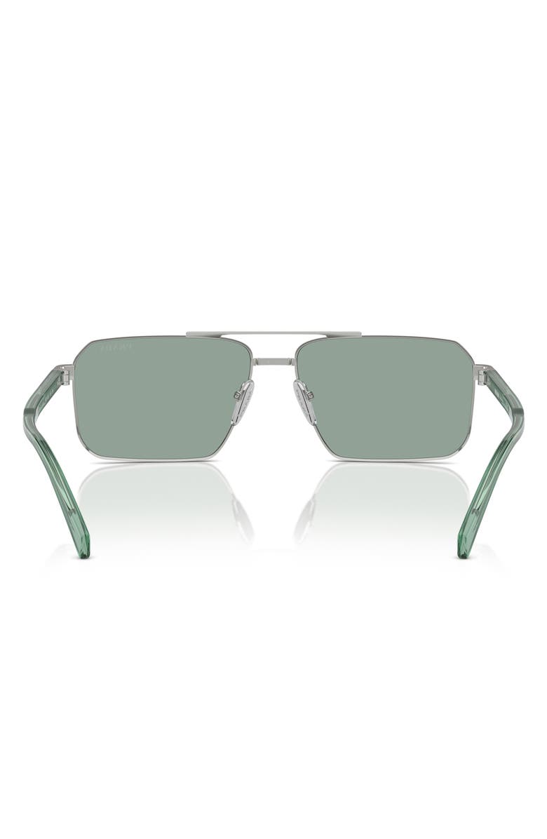 Prada 61mm Rectangular Sunglasses, Alternate, color,