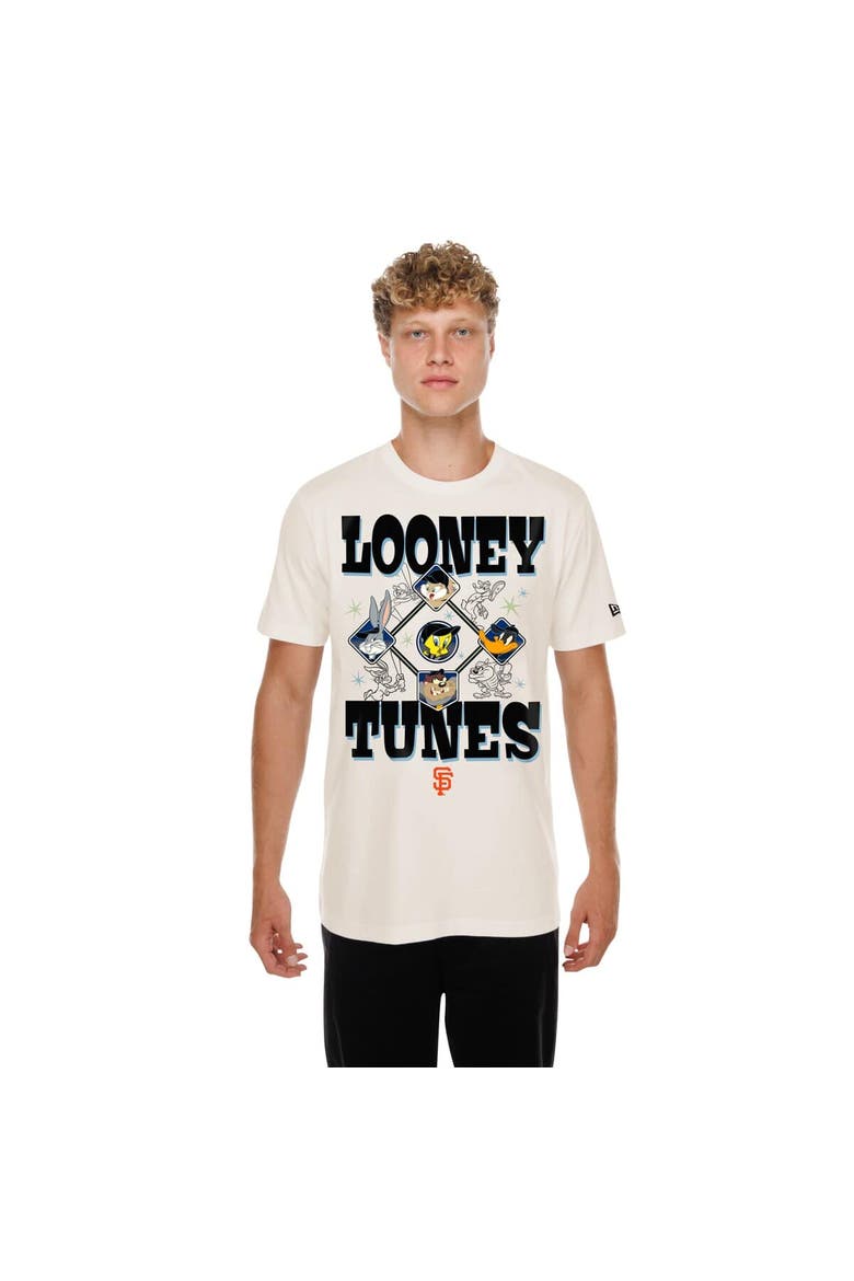 Unisex New Era Cream San Francisco Giants Looney Tunes T-Shirt, Main, color, Cream