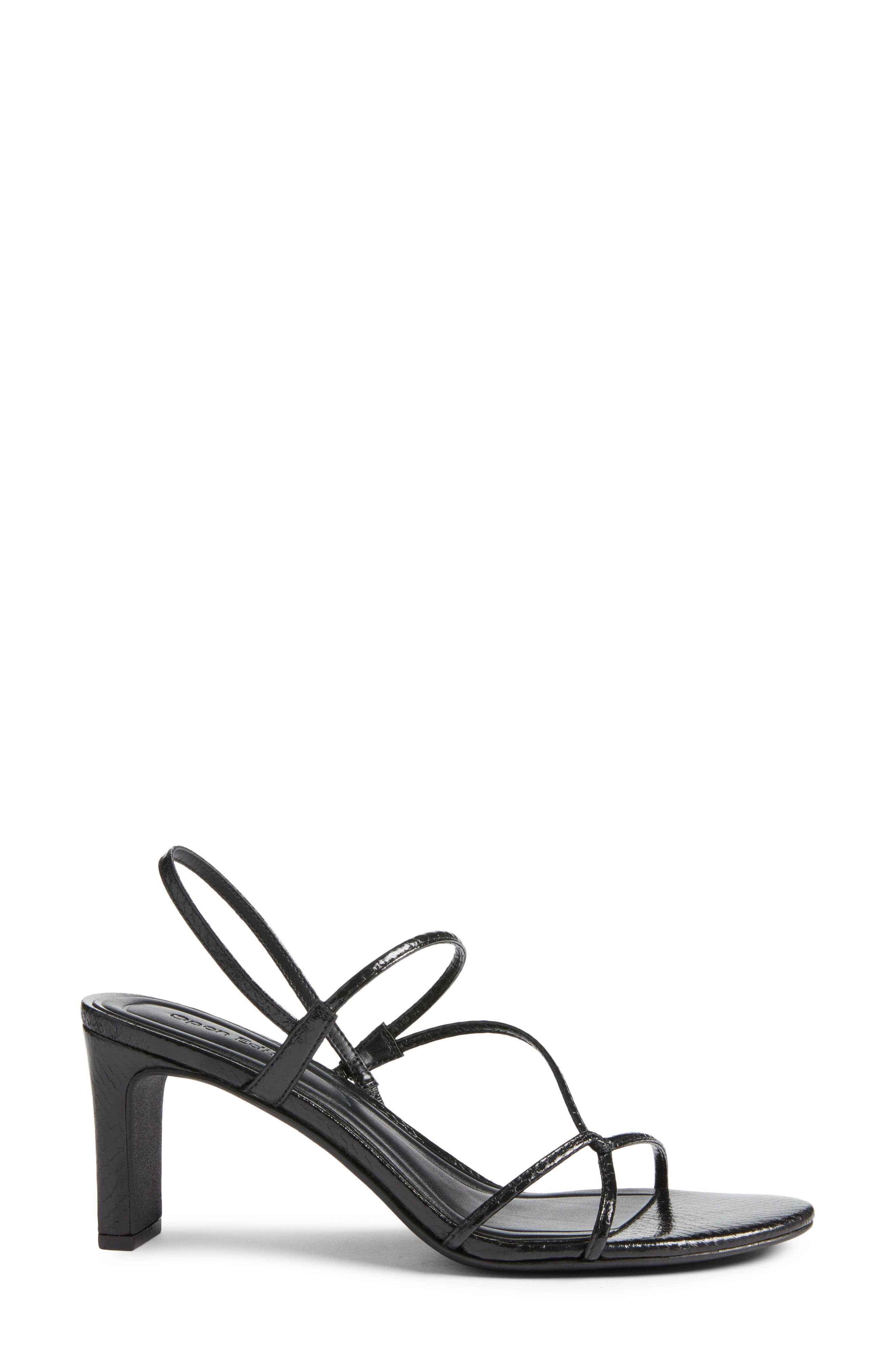 Open Edit Pia Slingback Sandal, Alternate, color, Black Snake