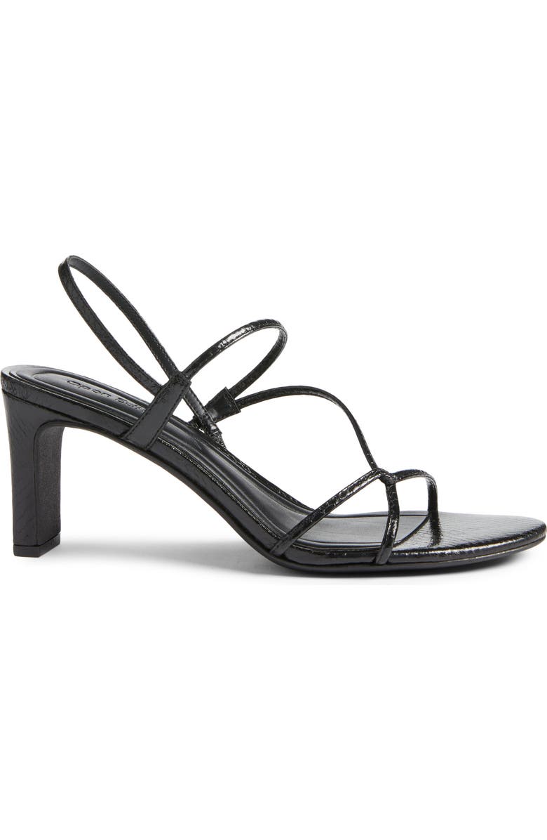 Open Edit Pia Slingback Sandal, Alternate, color, Black Snake