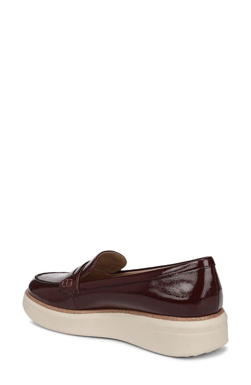 Lifestride Chelsea Platform Penny Loafer In Burgundy