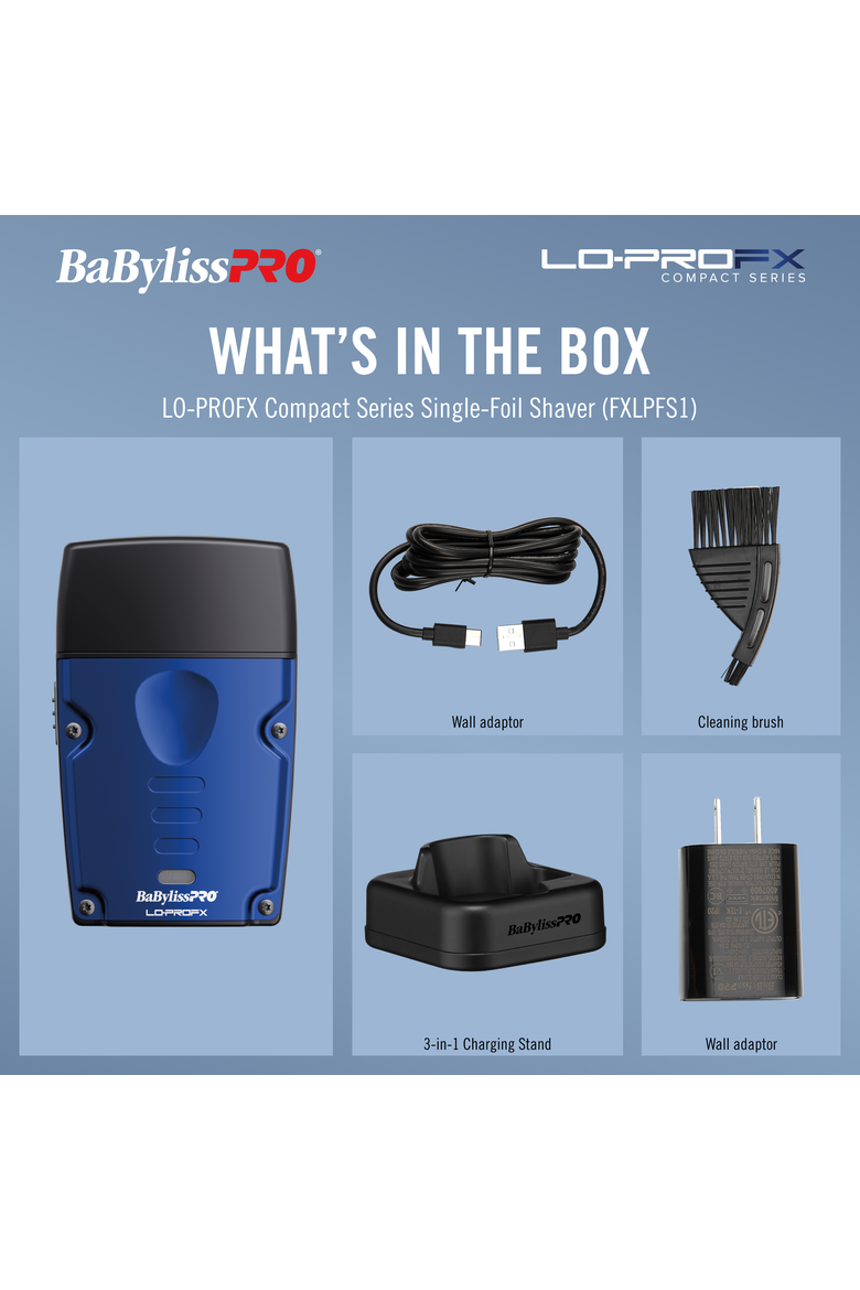 LO-PROFX Compact Series Single-Foil Shaver, Alternate, color, Blue
