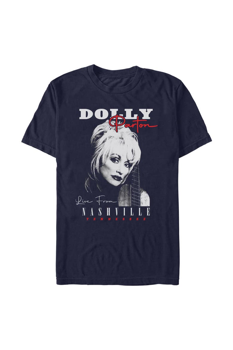 Men's Live Classic Portrait Short Sleeve T-Shirt, Main, color, Navy Blue