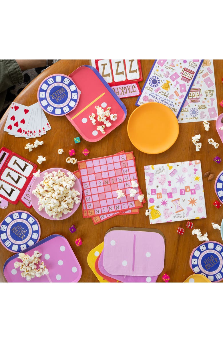 Jollity & Co. Dominoes Guest Napkins, Alternate, color, Assorted Pre-Pack