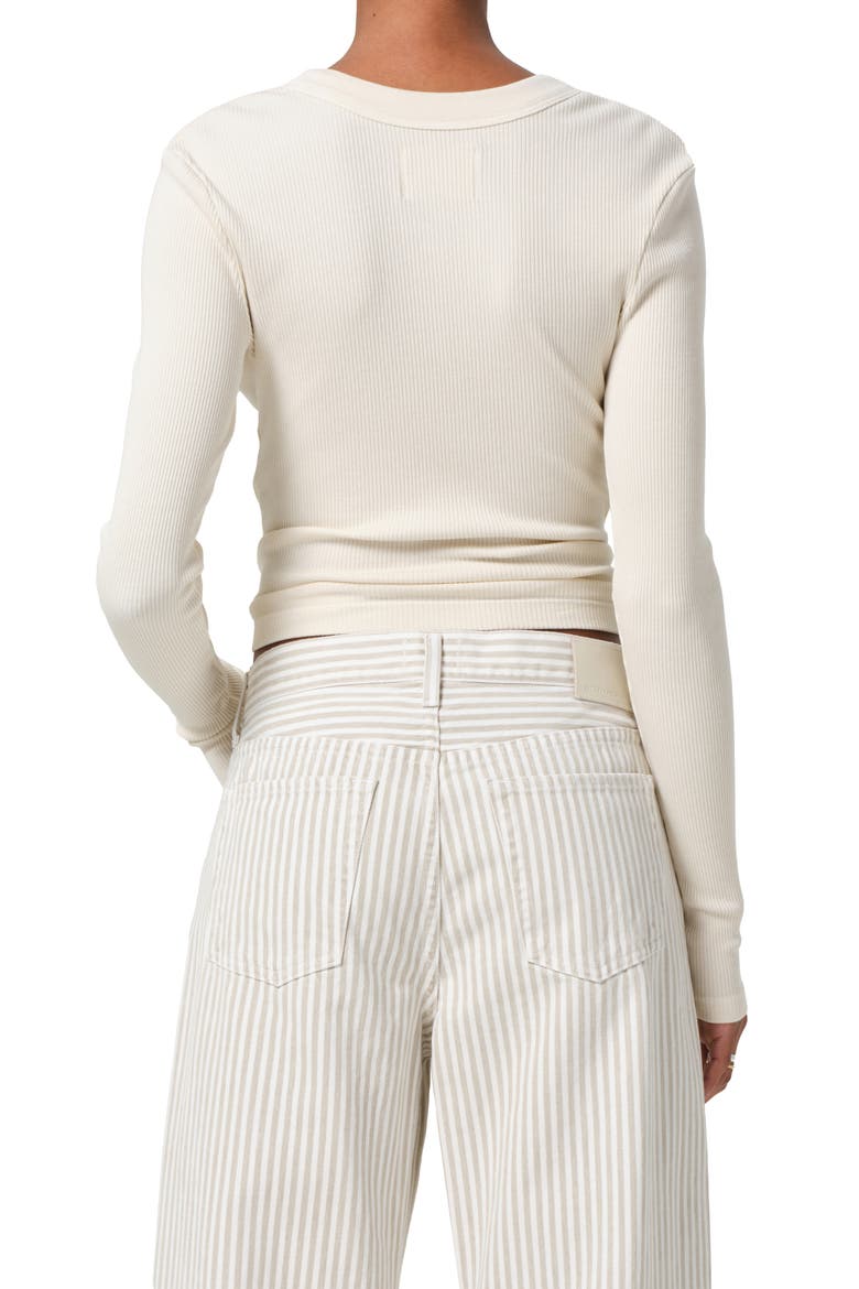 Varra Rib Henley, Alternate, color, DUNE BEIGE