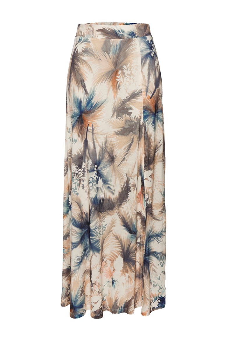 Side Slit Maxi Skirt, Alternate, color, Blue Sand