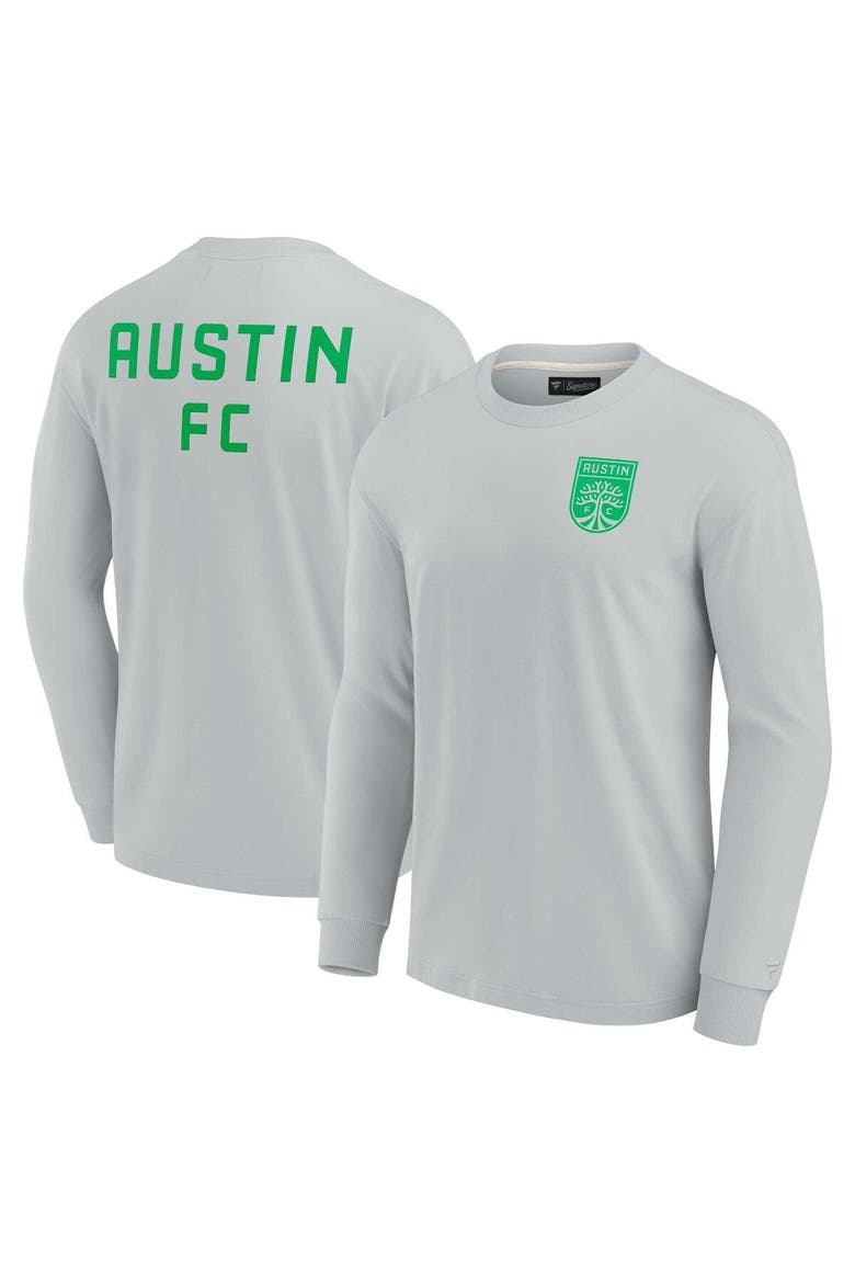Unisex Fanatics Signature Gray Austin FC Elements Super Soft Long Sleeve T-Shirt, Main, color, Gray
