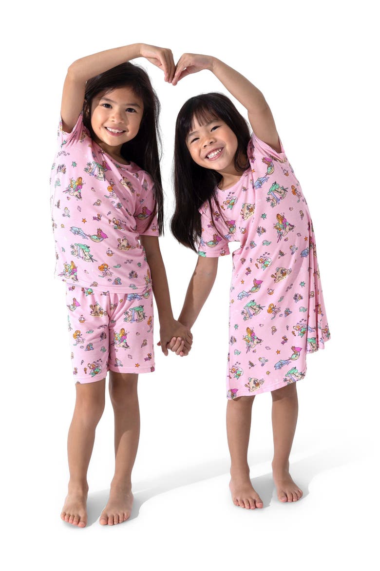Kids' Mermaid Lagoon Short Sleeve Dress, Alternate, color, Mermaid Lagoon