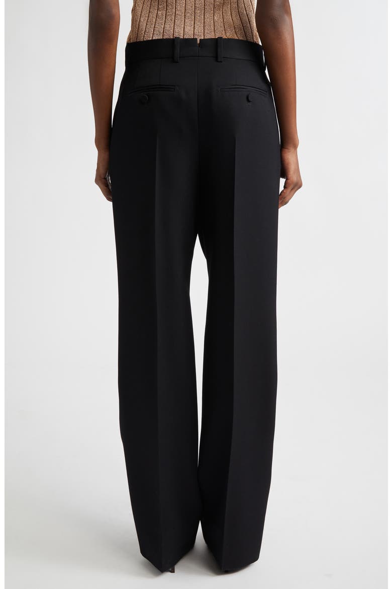 Pleated Wool Pants, Alternate, color, LB999 BLACK