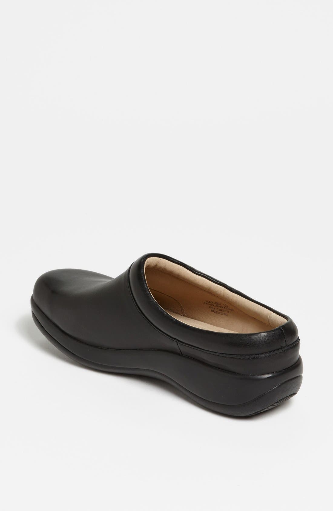 Alegria by PG Lite Kayla Clog, Alternate, color, Black Nappa Leather