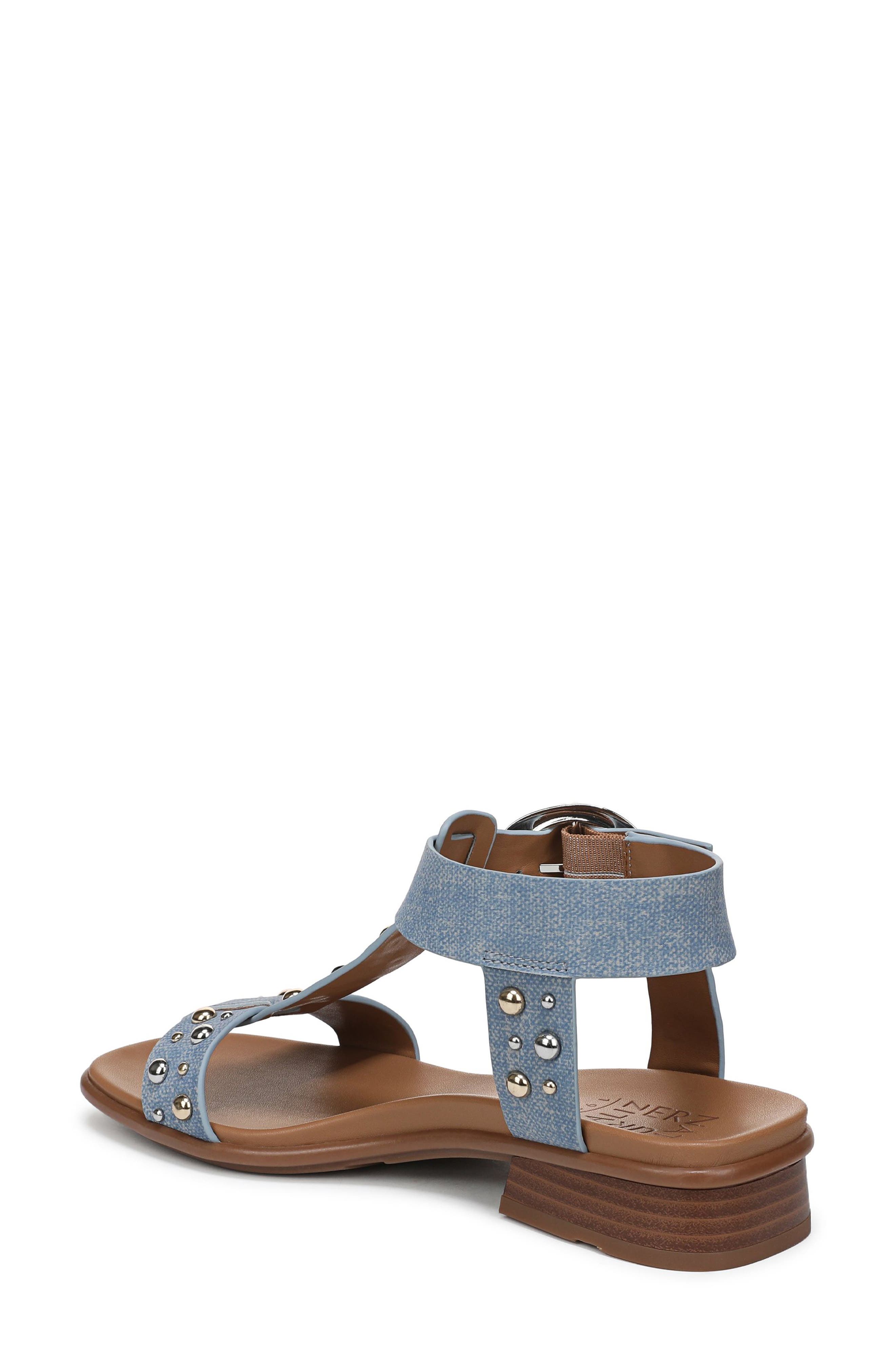 Brandy T-Strap Sandal, Alternate, color, DENIM BLUE