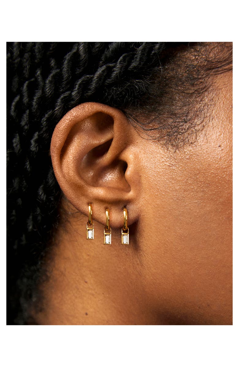 Monica Vinader Baguette Ear Charm, Alternate, color, Yellow Gold