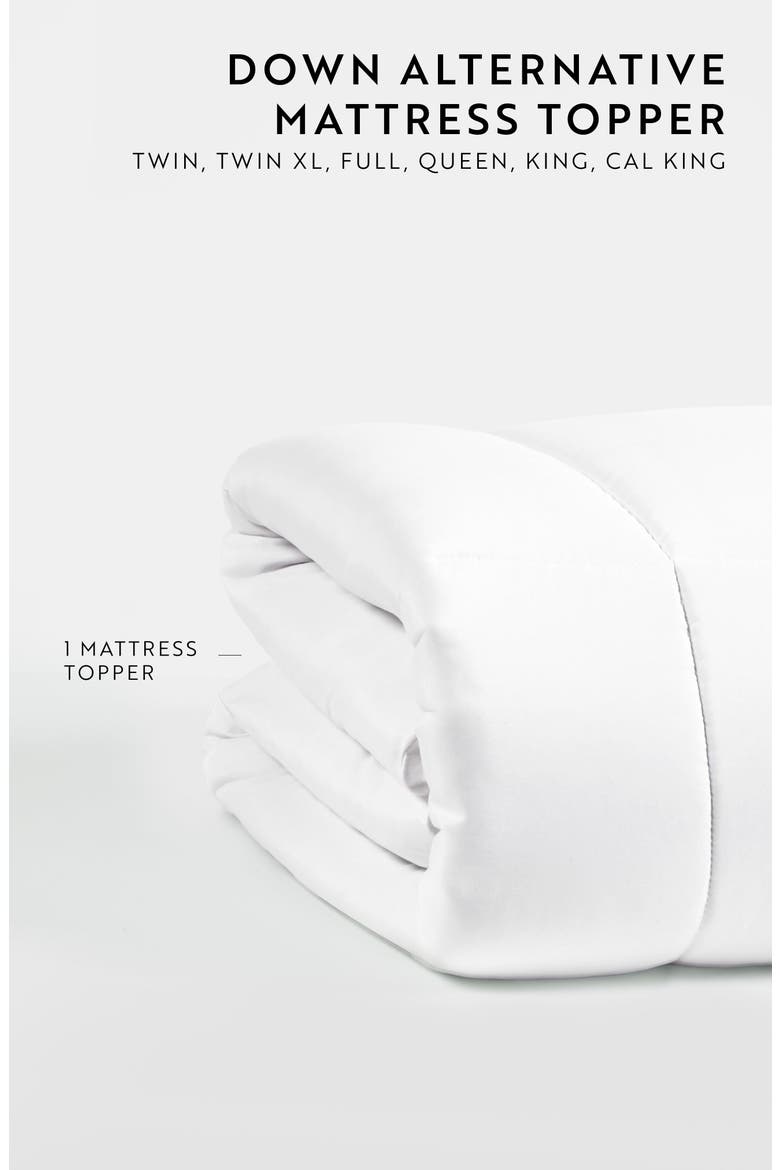 Ultra Plush Luxury Mattress Topper, Alternate, color, WHITE