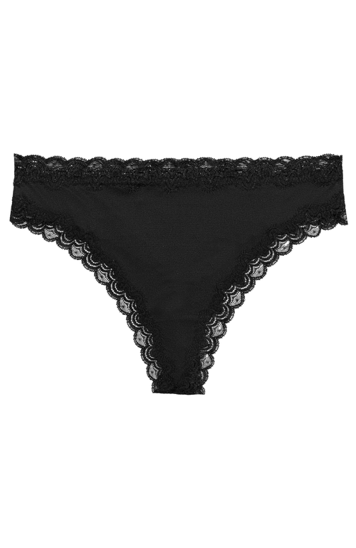 Shop Uwila Warrior Soft Silk Thong Underwear In Tap Shoe Black