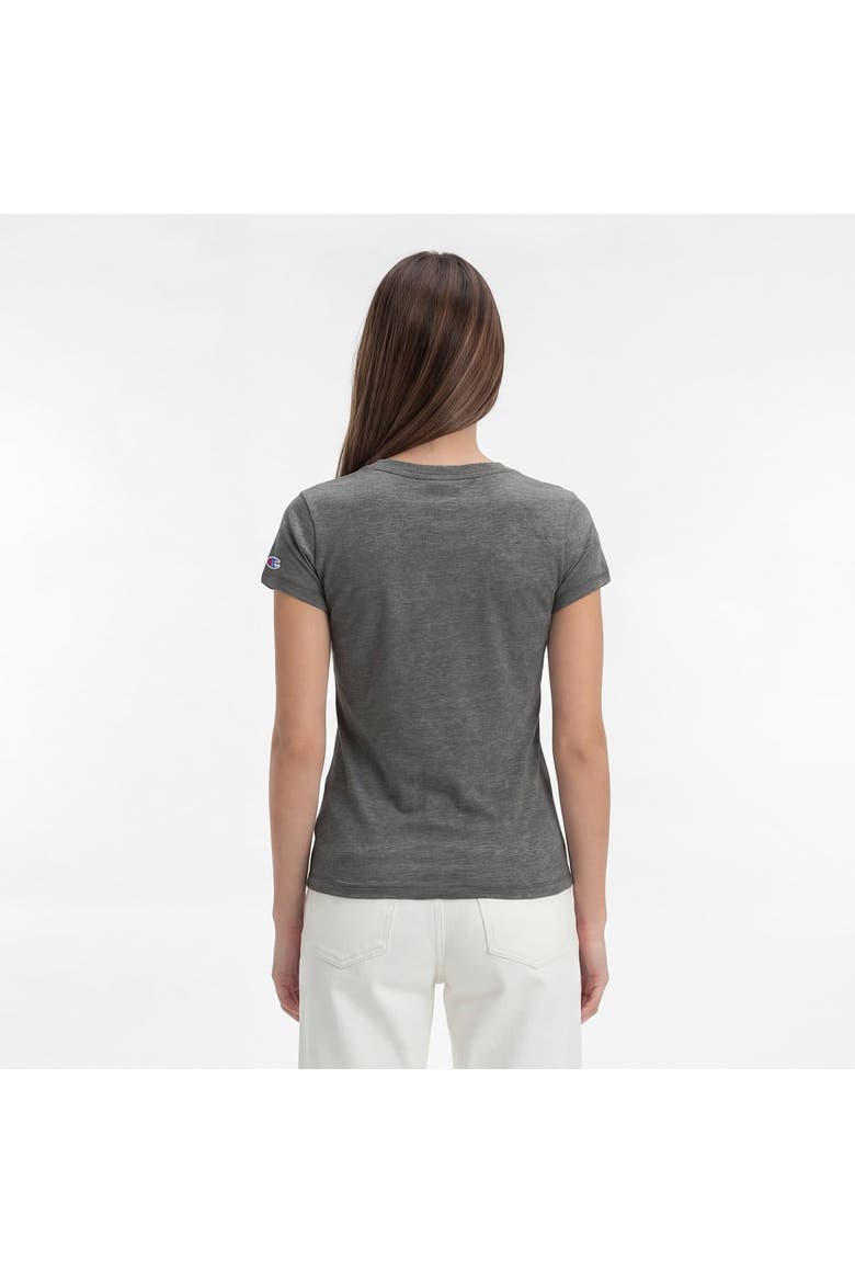Women's Champion Gray Green Bay Packers Triumph Tri-Blend V-Neck T-Shirt, Alternate, color, Gray