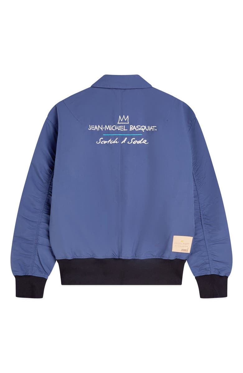 Scotch
Soda x Basquiat Embroidered Souvenir Jacket, Alternate, color, Oceana