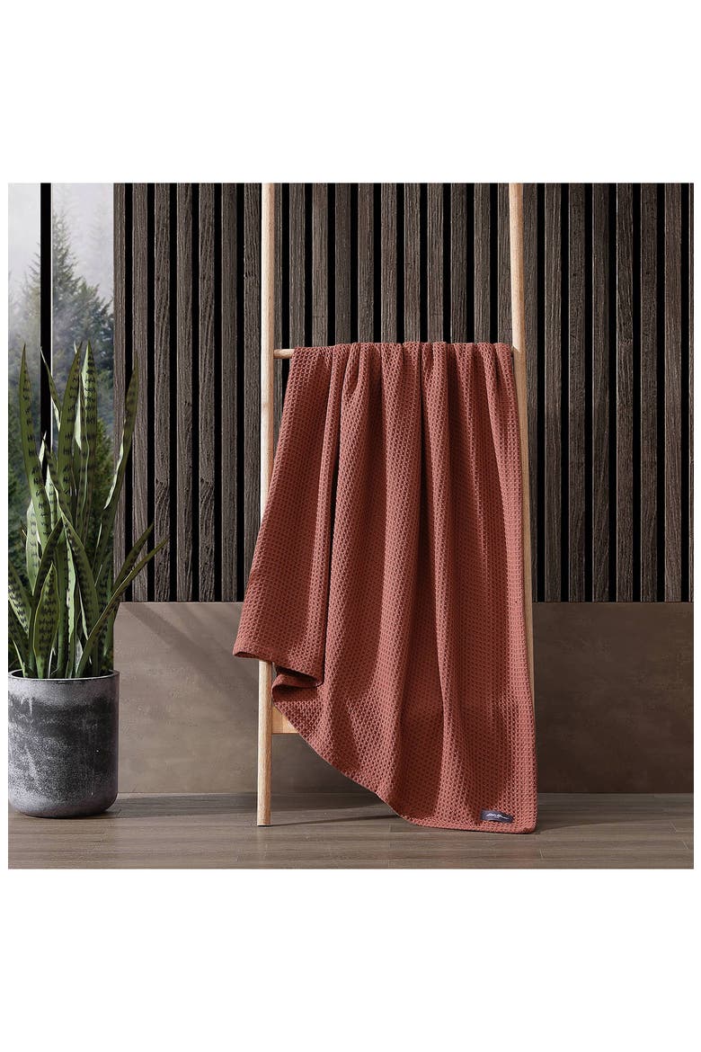 Premium Cotton Waffle Throw Blanket, Alternate, color, BURNT ORANGE
