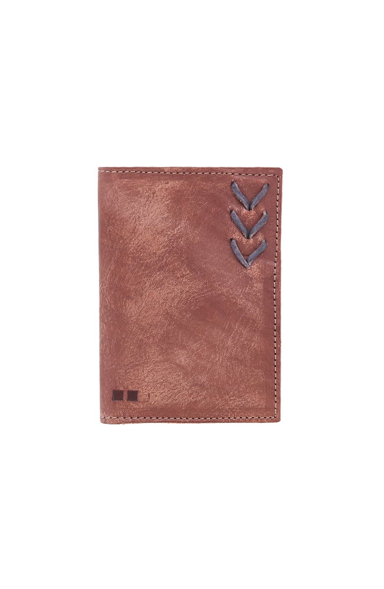 Bed Stu Stardust Passport Holder, Main, color, Teak Black Driftwood