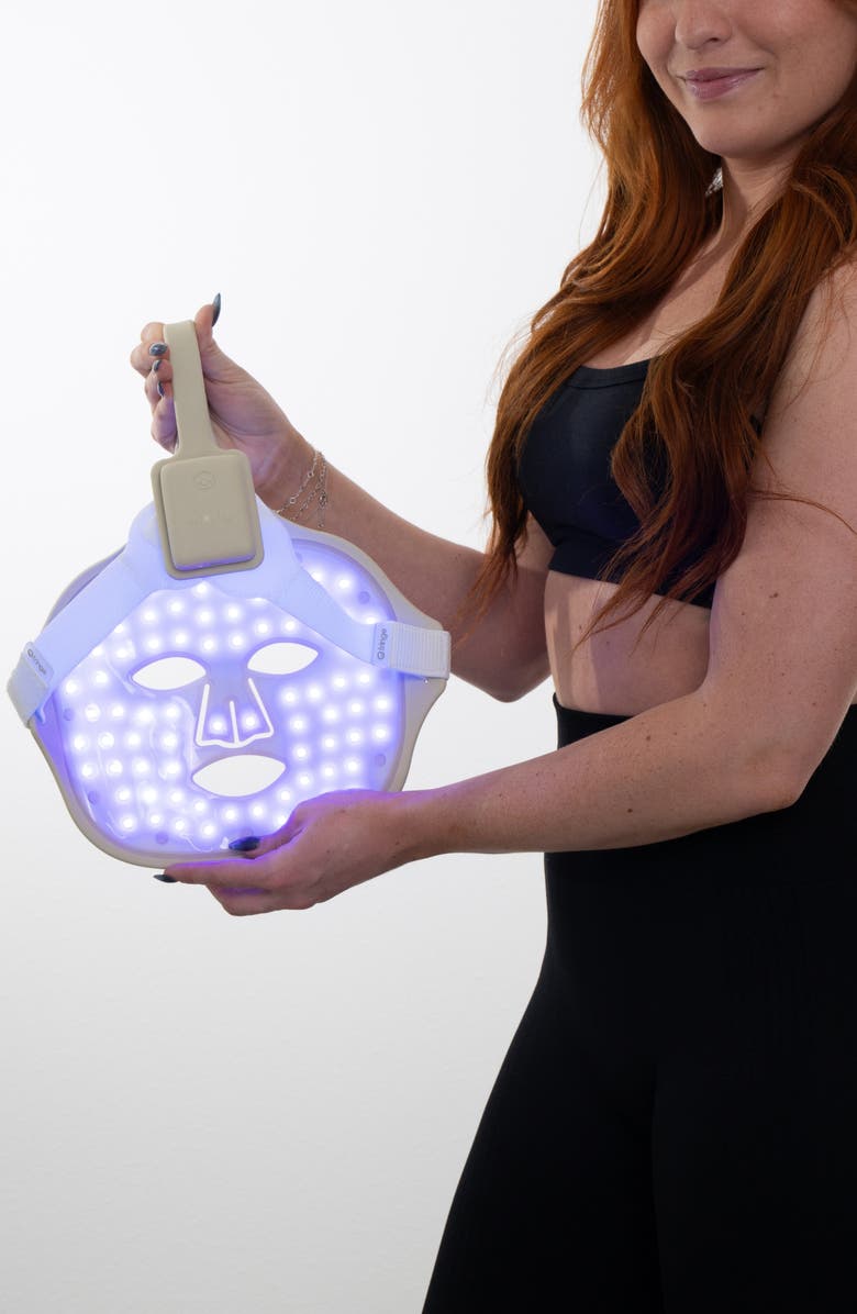 fringe Red Light Therapy Mask, Alternate, color, Light Grey