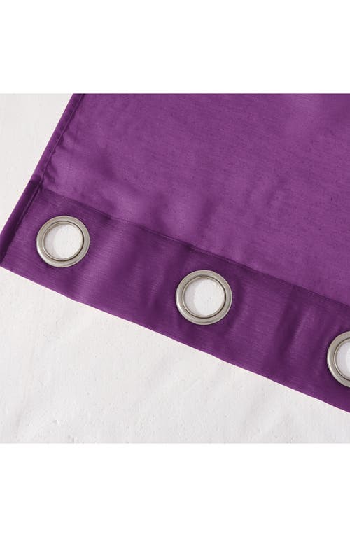 Dainty Home Set Of 2 Sheer Curtain Panels In Purple