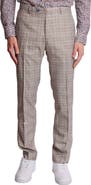PAISLEY & GRAY Downing Slim Flat Front Plaid Dress Pants