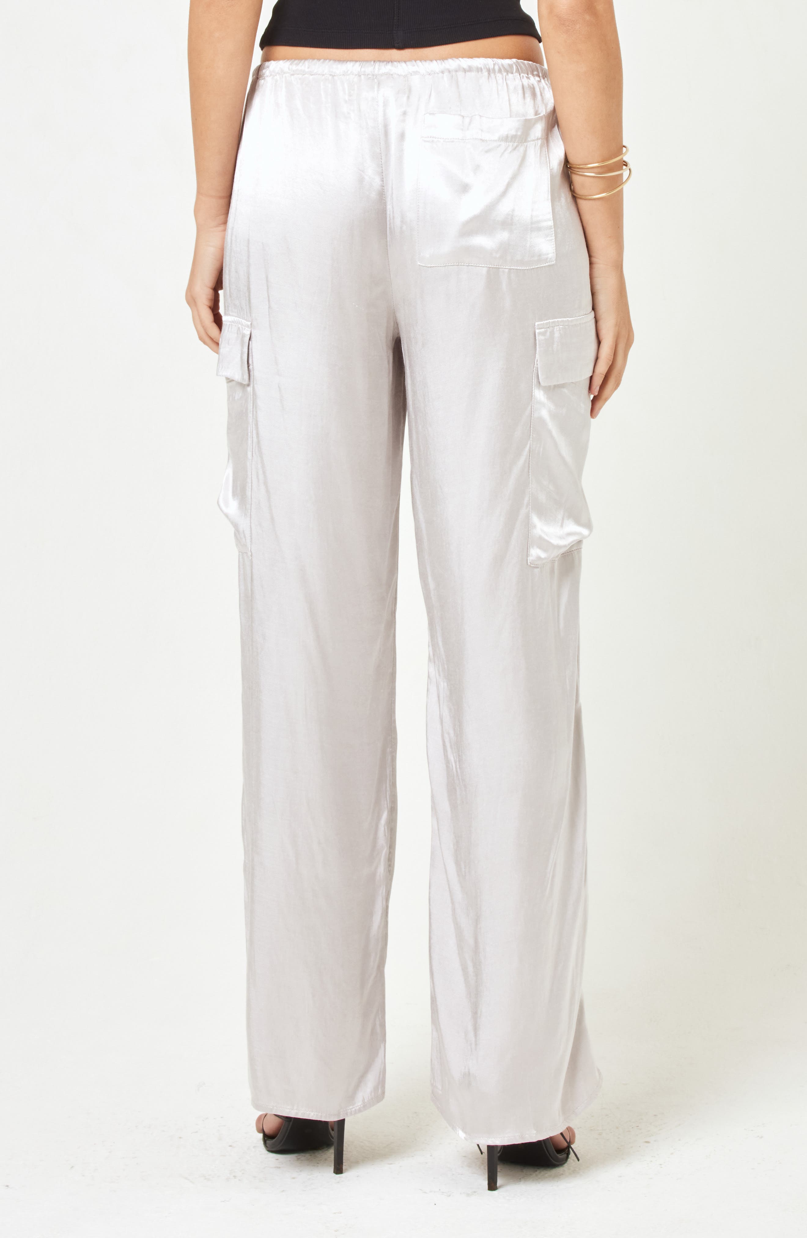 Sundown Satin Cover-Up Cargo Pants - image 2
