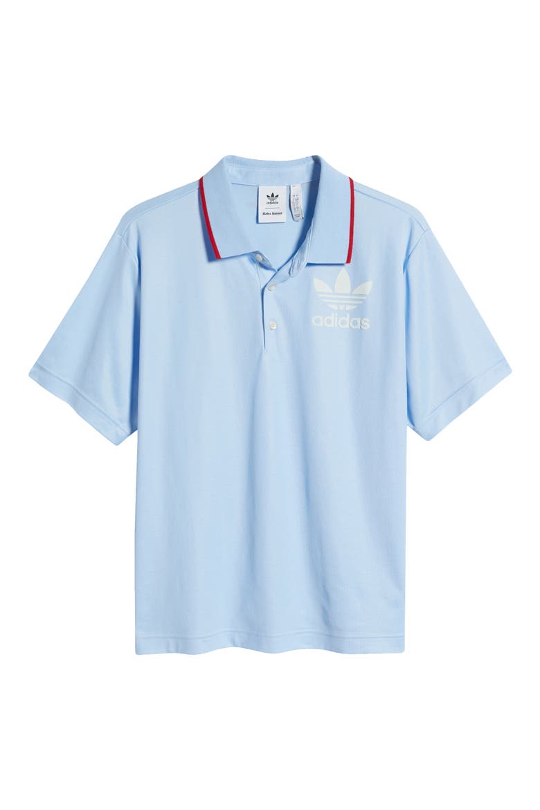 Wales Bonner Polo, Alternate, color, GLOW BLUE F19