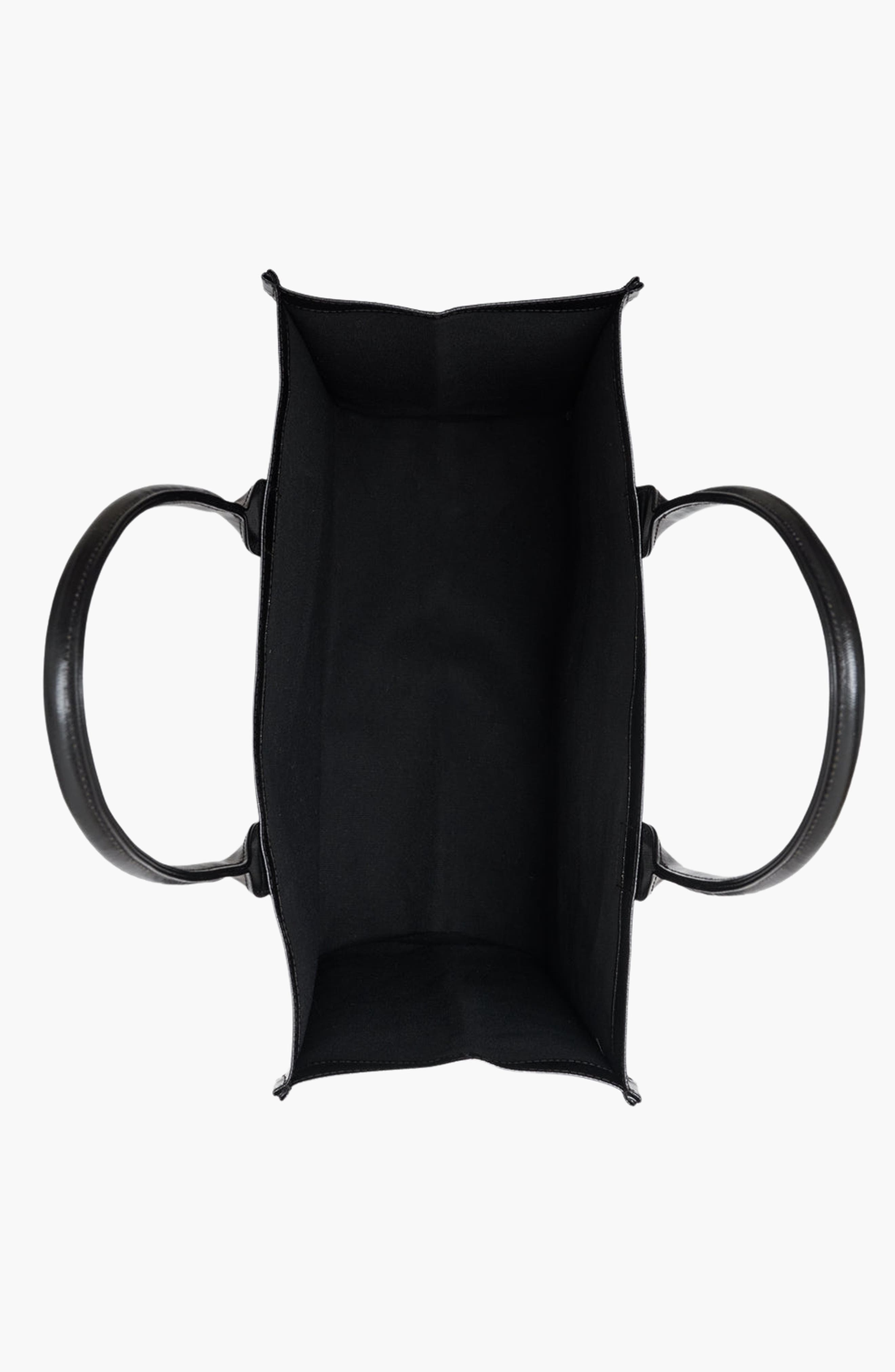 Leonie Coated Canvas Tote, Alternate, color, Black