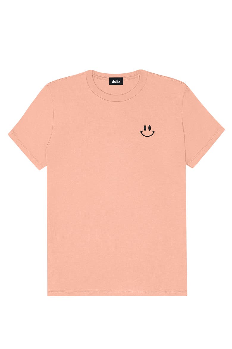 Smile Face Tee, Main, color, Terracotta