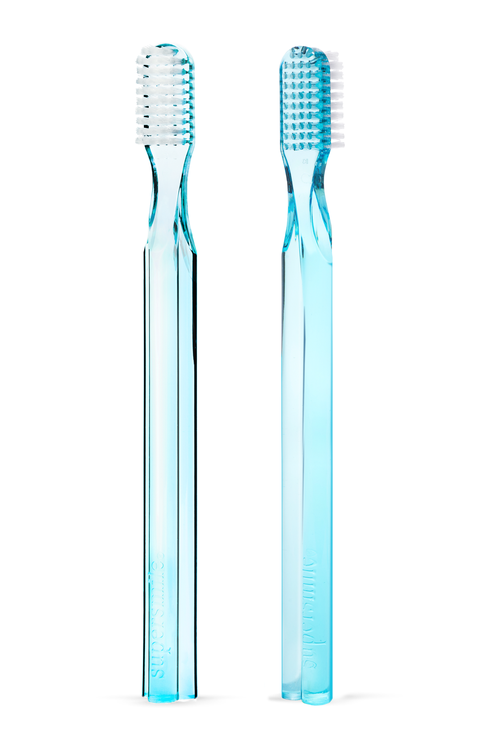2-Pack New Generation 45° Patented Long Toothbrush - Blue