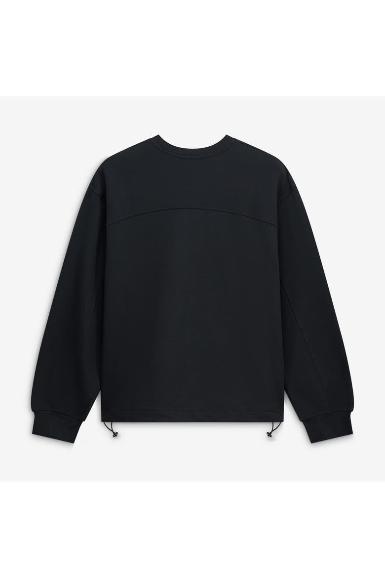Men's New Era  Black New York Knicks Leisure Collection Stretch Fleece Sweatshirt, Alternate, color, Black