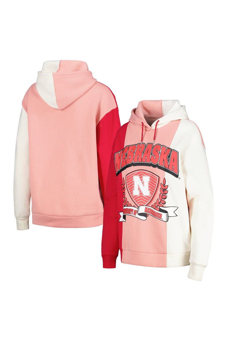 Women's Gameday Couture Scarlet Nebraska Huskers Hall of Fame Colorblock Pullover Hoodie, Main, color, Scarlet